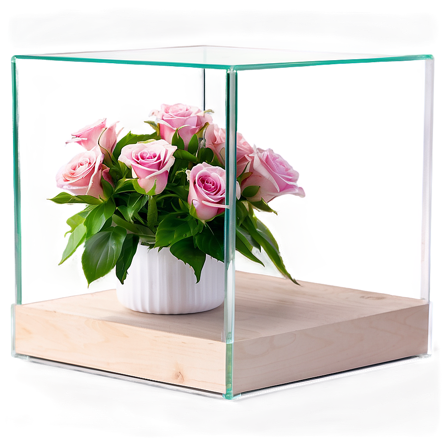 Glass Box For Flowers Png 06282024