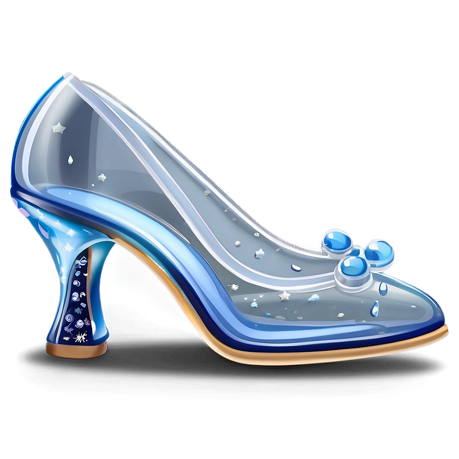 Glass Cinderella Heel Png 06292024