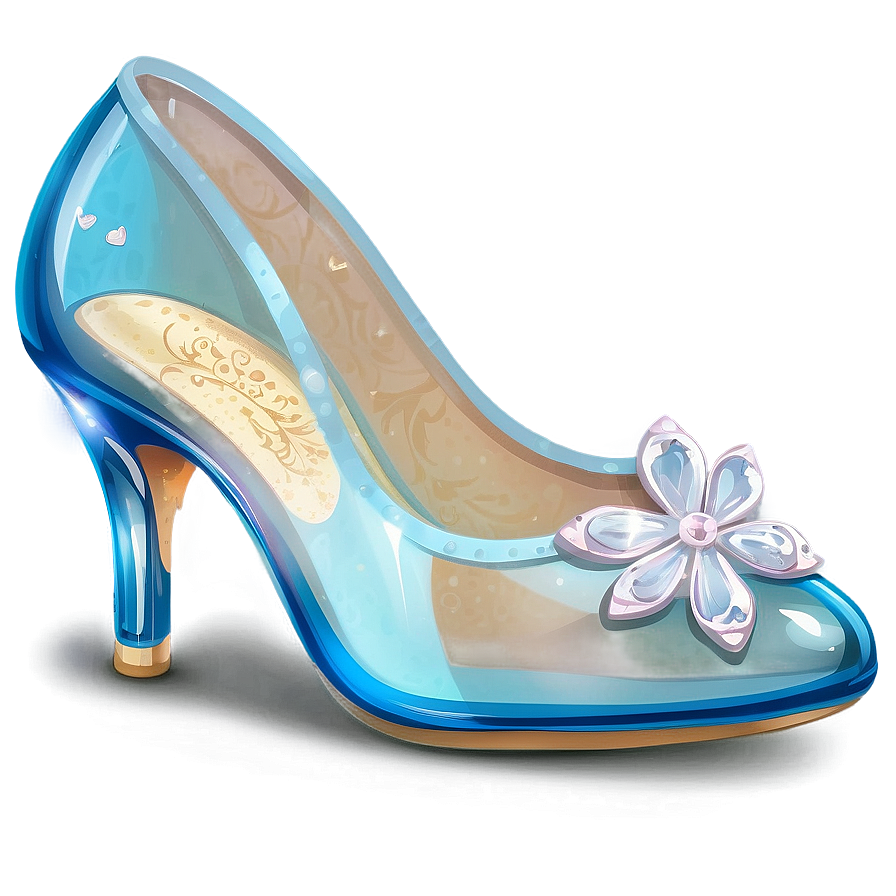 Glass Cinderella Heel Png 3