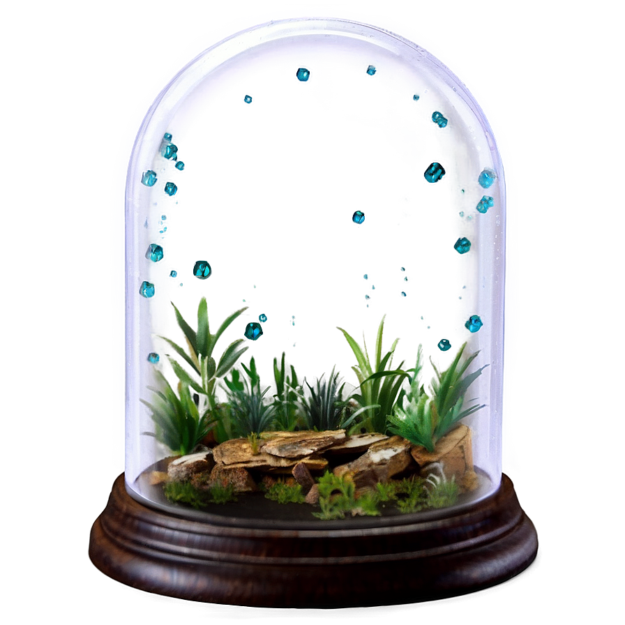 Glass Dome With Crystal Base Png 48