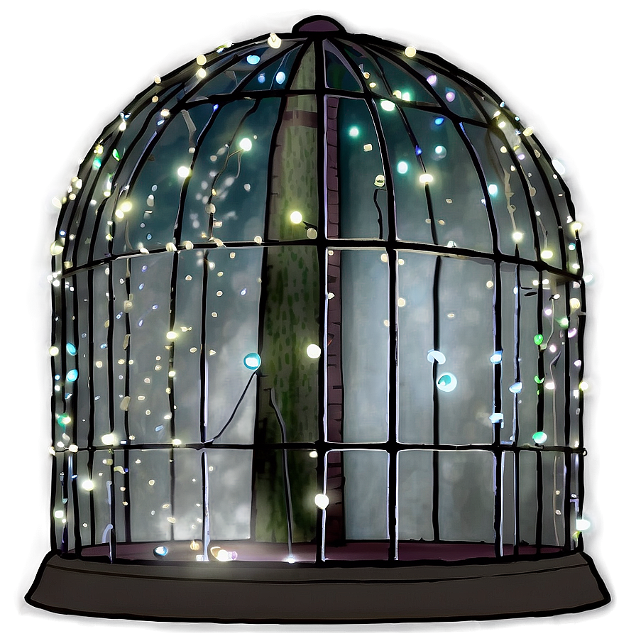 Glass Dome With Fairy Lights Png Rkt29