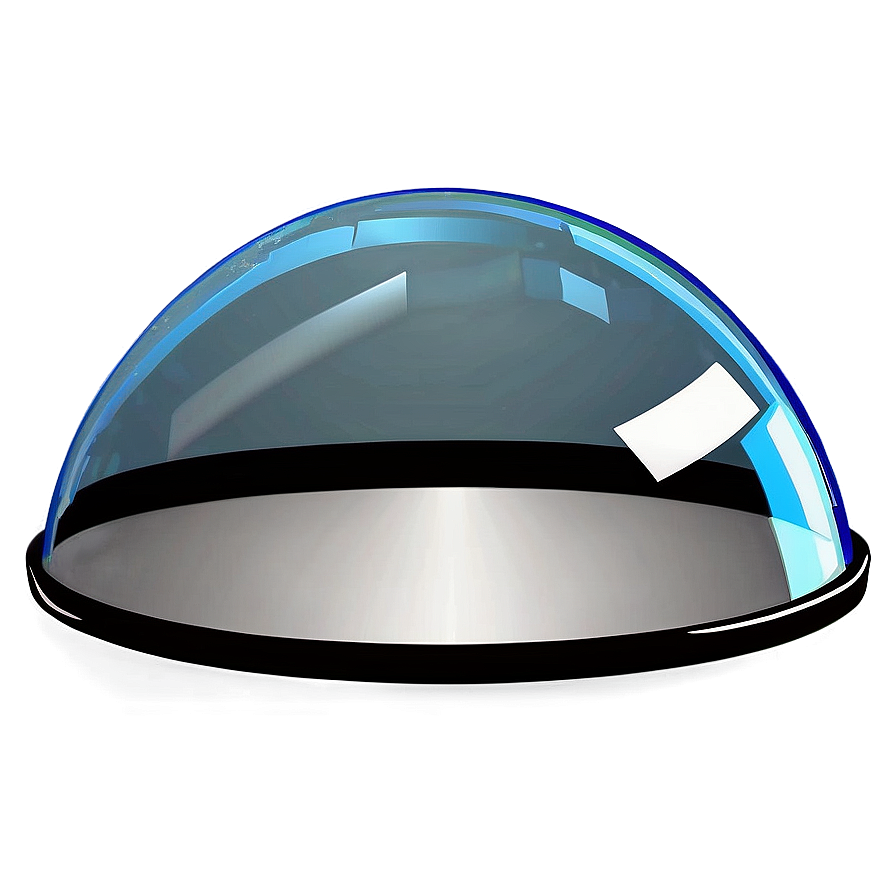 Glass Dome With Silver Base Png Ley