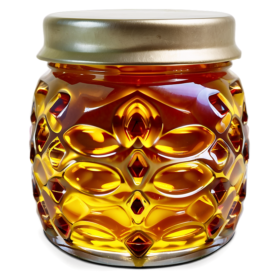 Glass Honey Jar Png 06212024