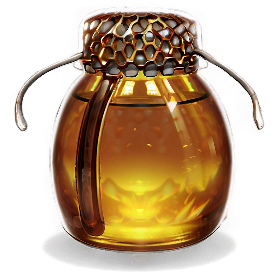 Glass Honey Pot Png Klx