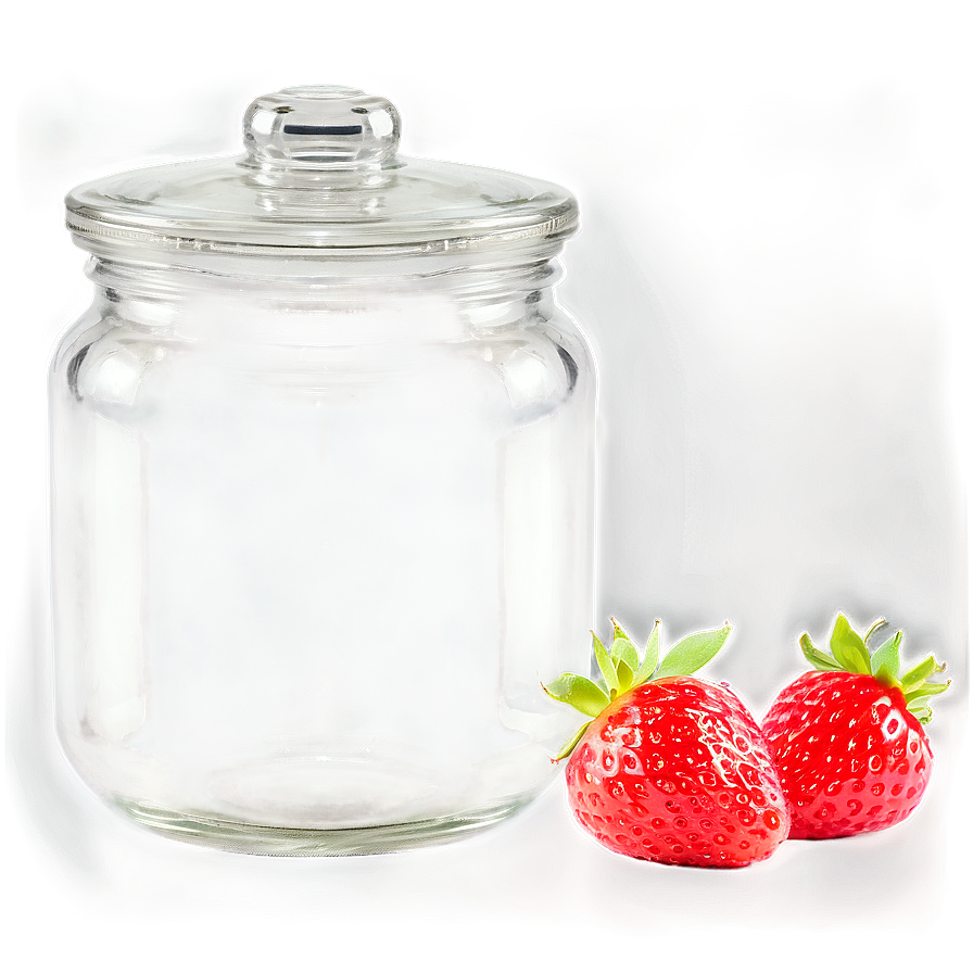 Glass Jar With Straw Png 06132024