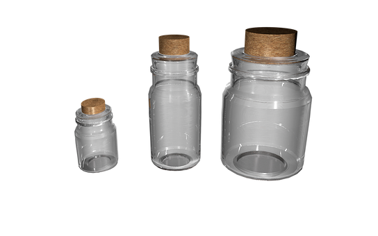 Glass Jars With Corks