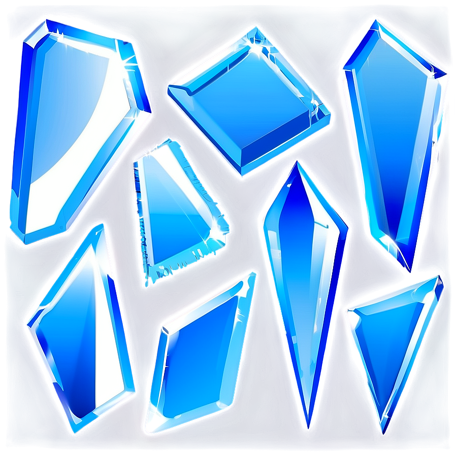 Glass Shards Vector Png 06212024