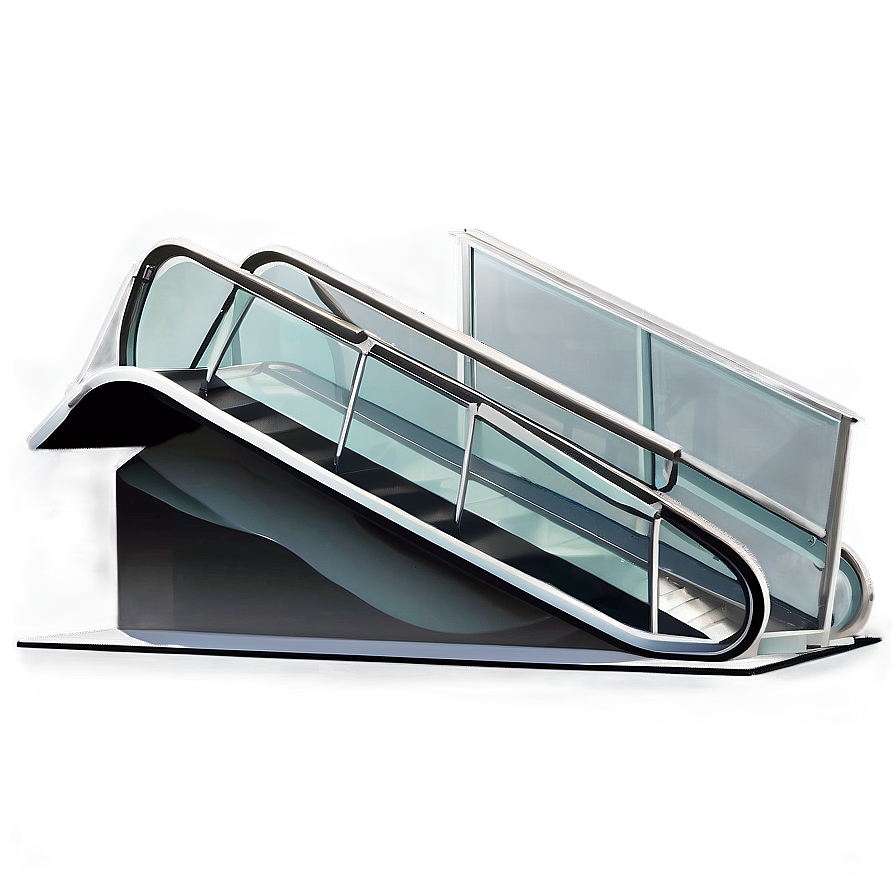 Glass Sided Escalator Png 06242024