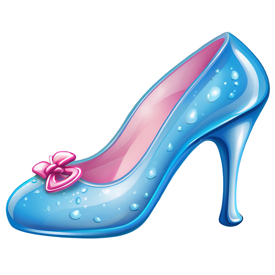 Glass Slipper With Ribbon Detail Png 06132024