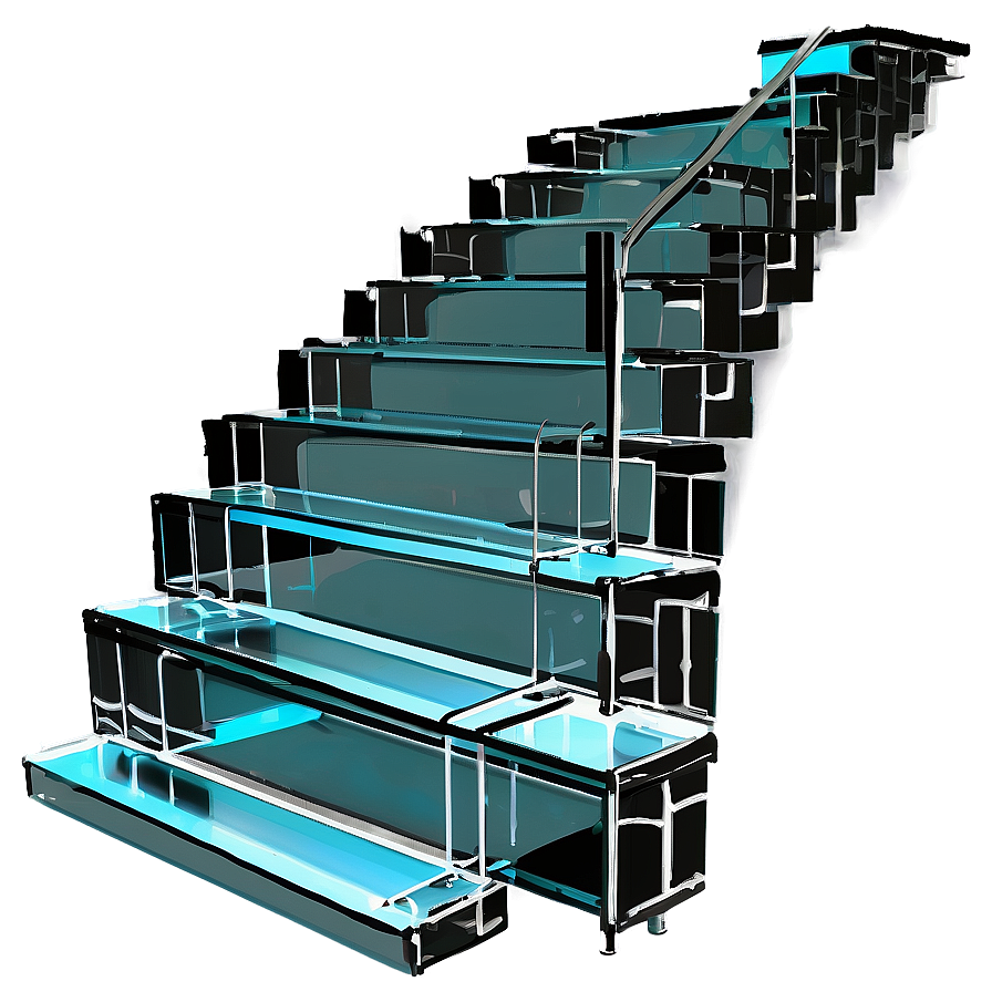 Glass Staircase Png 06122024