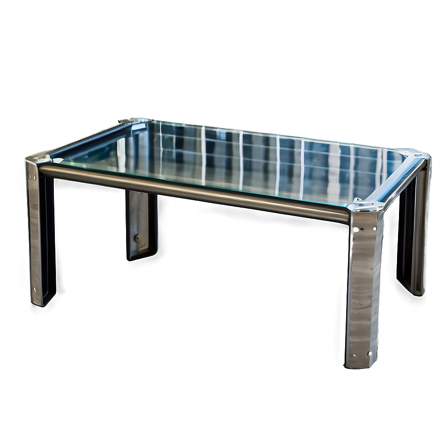 Glass Table With Metal Frame Png 06292024