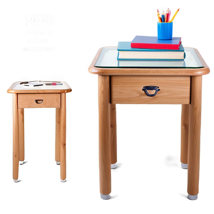 Glass Top Student Desk Png Kdb4