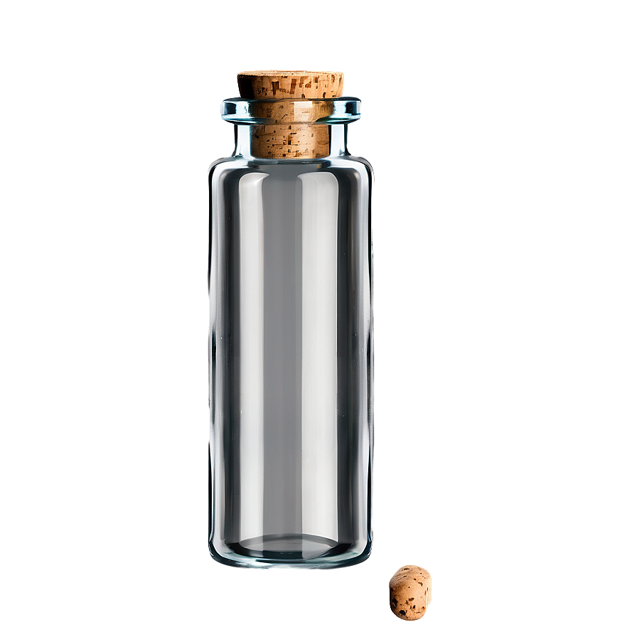 Glass Vial With Cork Png 8