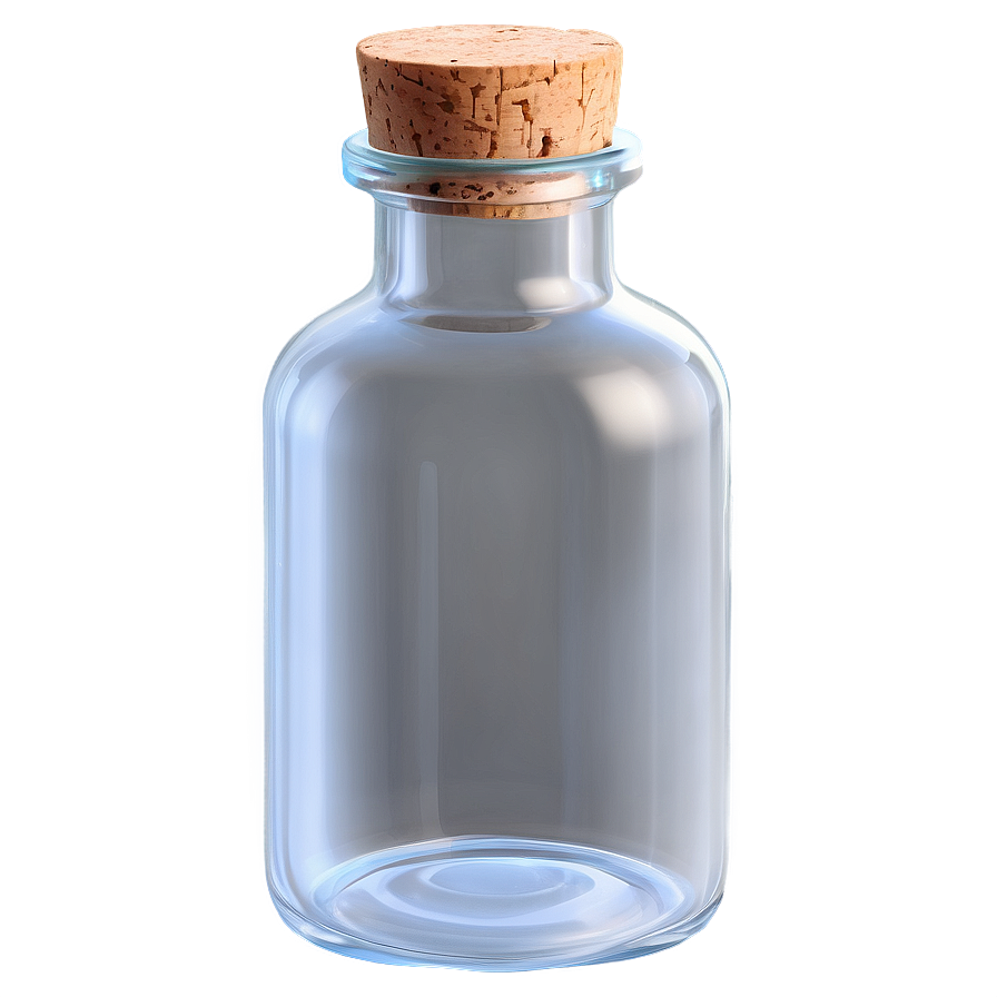 Glass Vial With Cork Png Rnj39