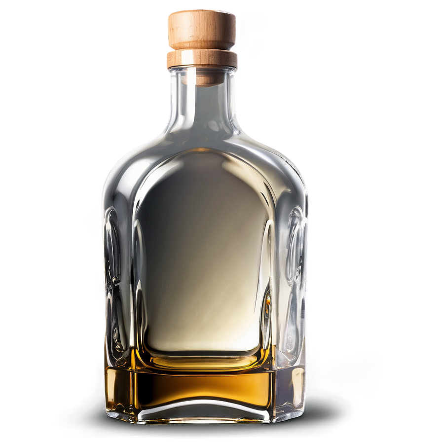 Glass Whiskey Bottle Png 2