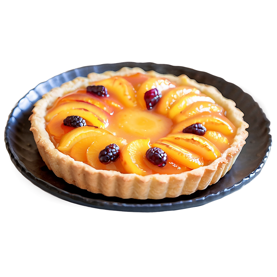 Glazed Apricot Tart Png 3