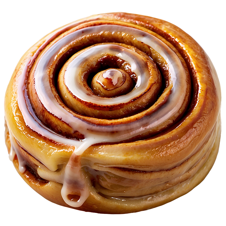 Glazed Cinnamon Roll Treat Png Dnv6