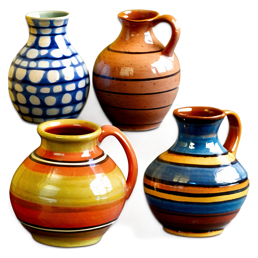 Glazed Pottery Artwork Png Eah57