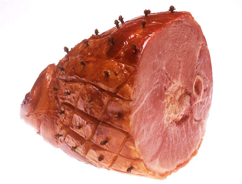 Glazed Whole Ham Cutout