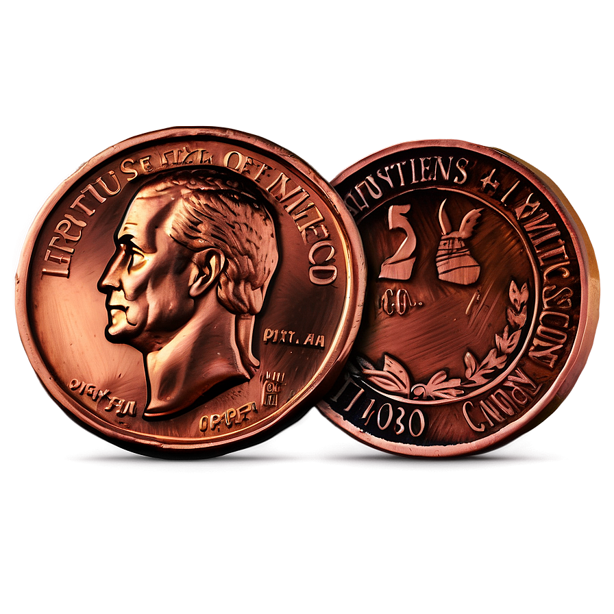 Gleaming Copper Pennies Png Okj