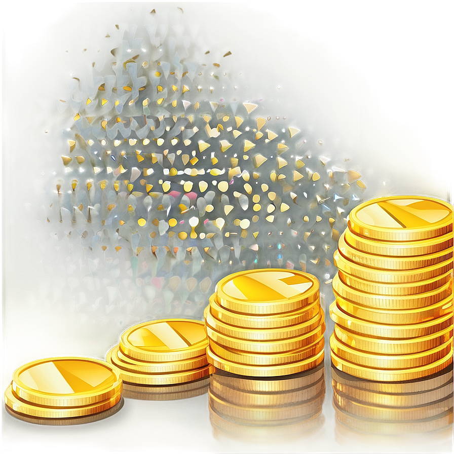 Gleaming Gold Coins Pile Png 06272024