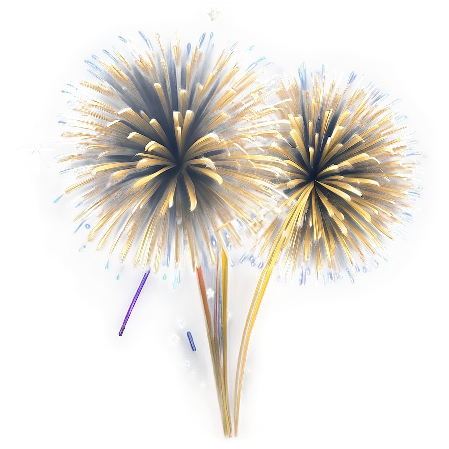 Gleeful Gold Fireworks Png Kei72