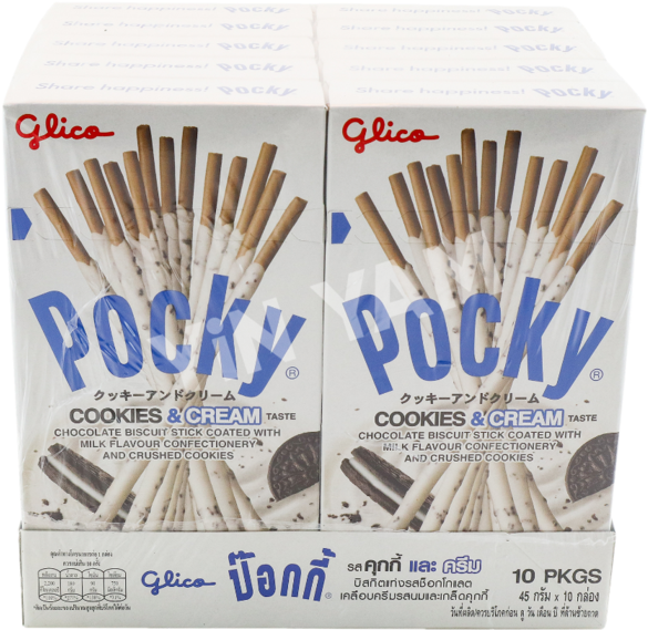 Glico Pocky Cookies Cream Multipack