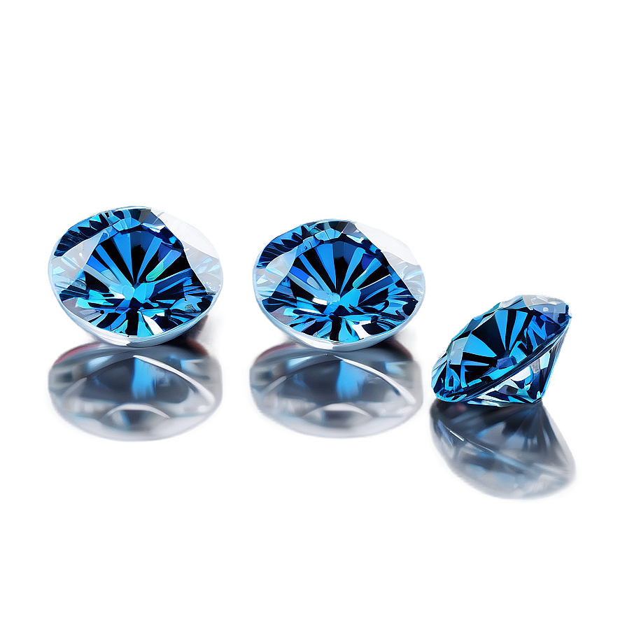 Glistening Blue Diamonds Png 05242024