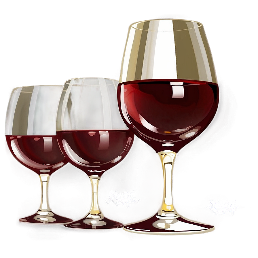 Glistening Red Wine Glass Png Sjh98