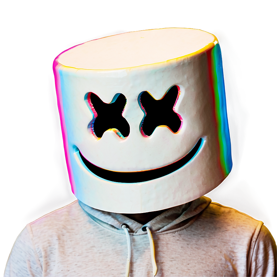 Glitch Art Marshmello Face Png Qhy