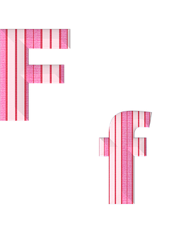 Glitched Letter F Graphic