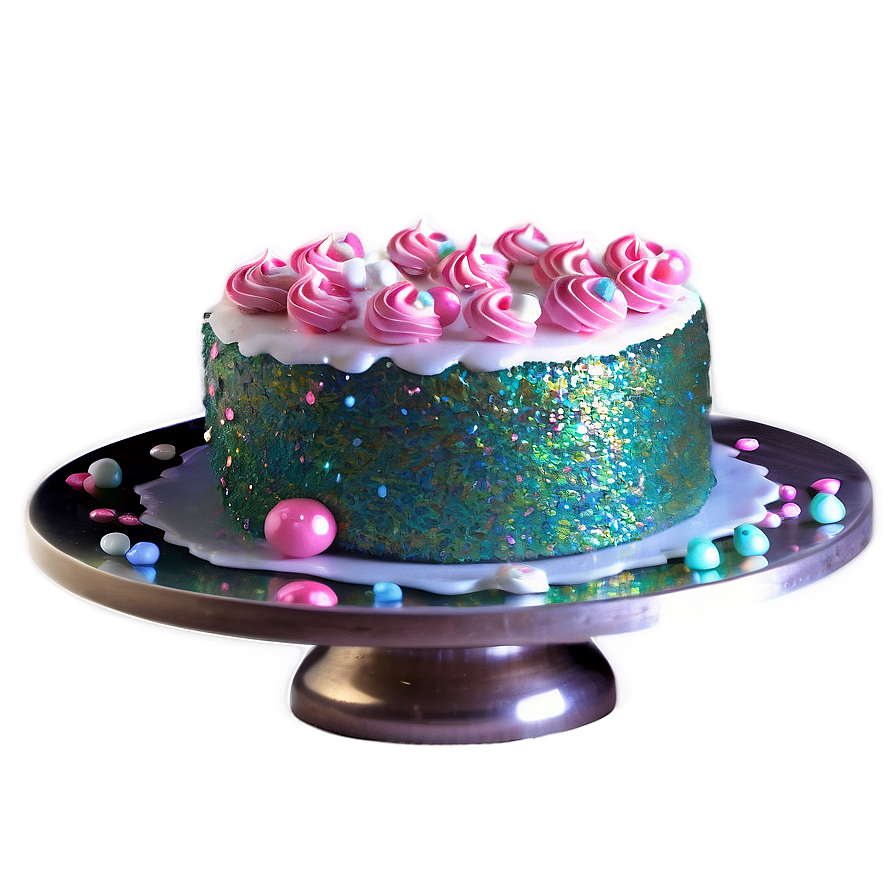 Glitter Cake Party Png Bkt93