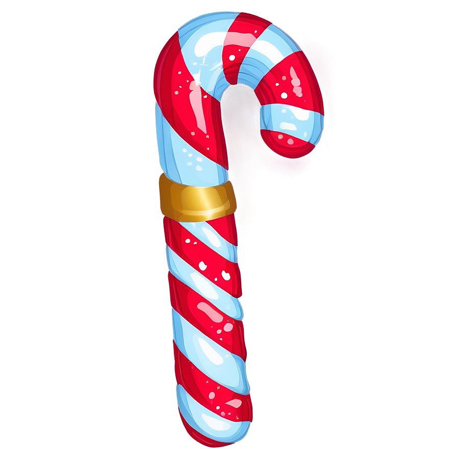 Glitter Candy Cane Christmas Png 06292024