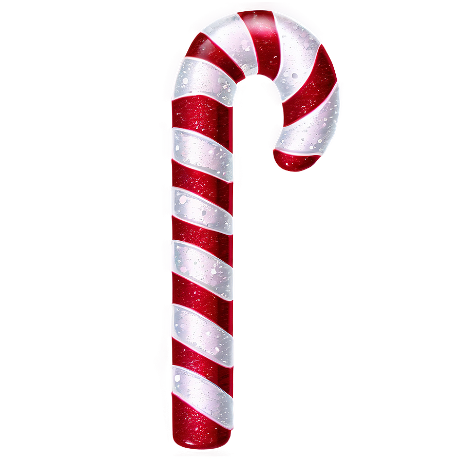 Glitter Candy Cane Christmas Png Hoe