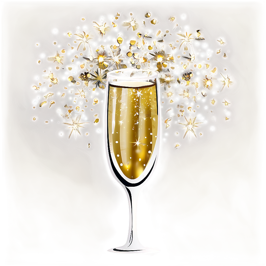 Glitter Champagne Celebration Png Ply13