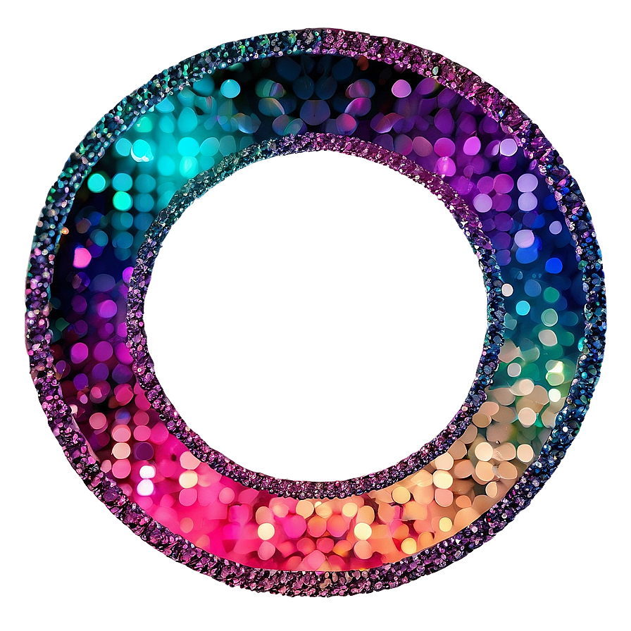 Glitter Circle Frame Png 99