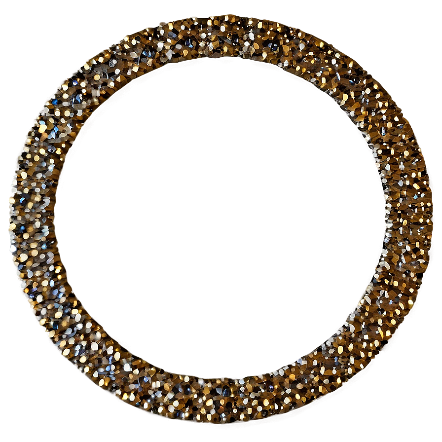 Glitter Circle Frame Png Nmy