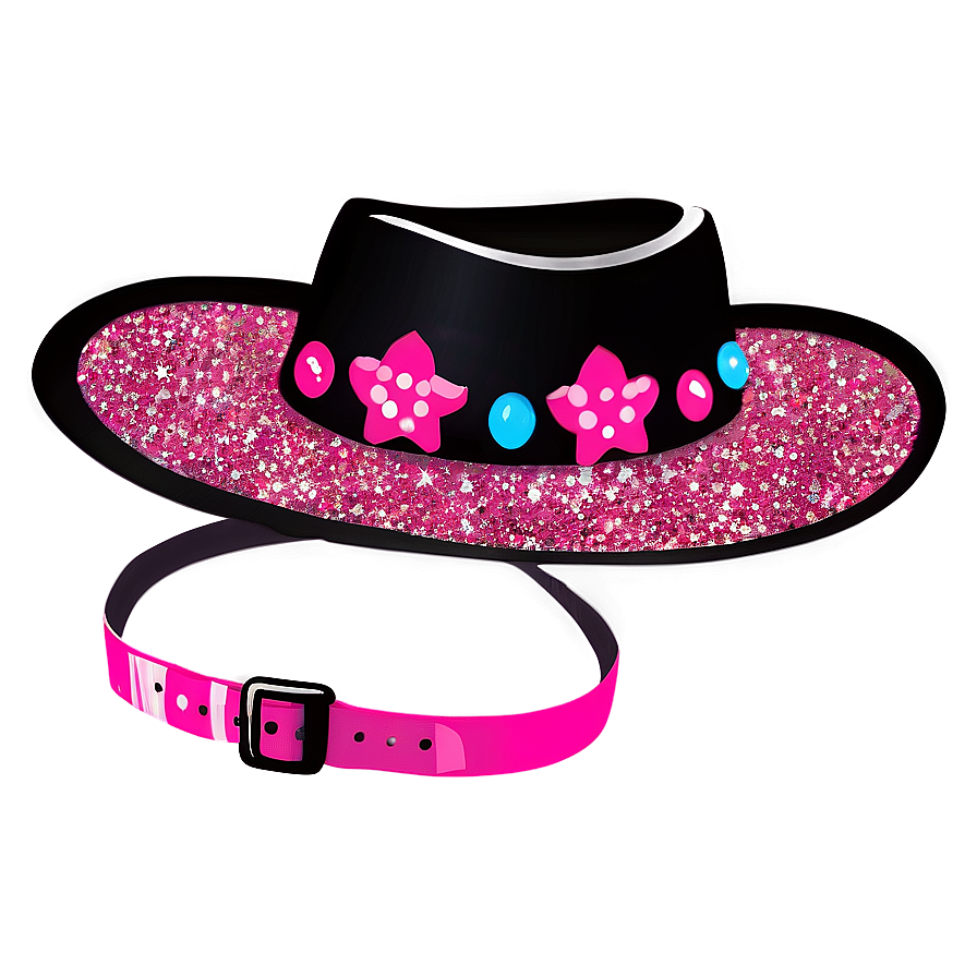 Glitter Cowgirl Hat Png 06132024