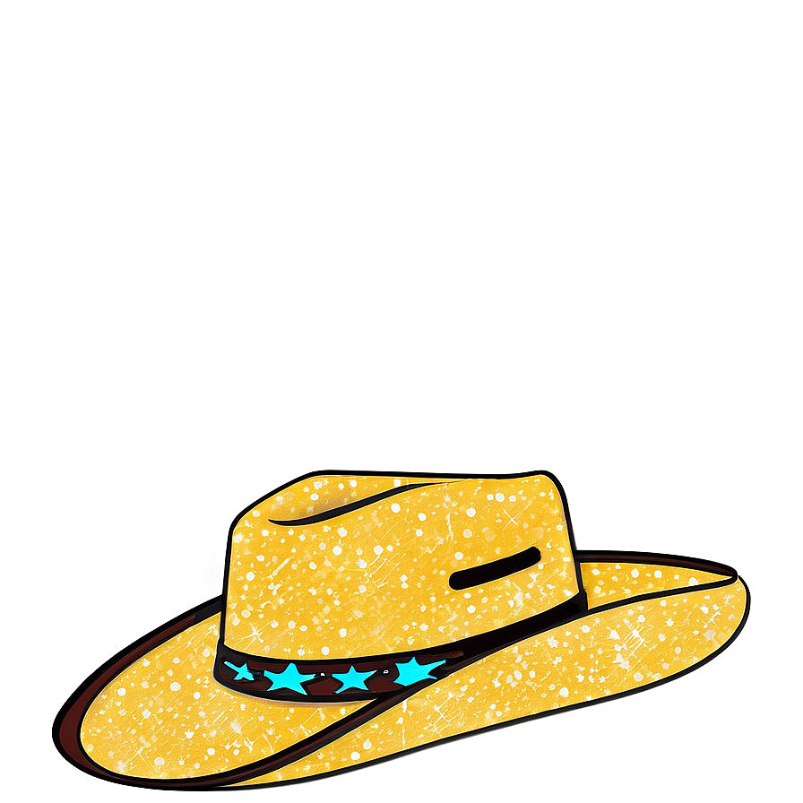 Glitter Cowgirl Hat Png 06132024