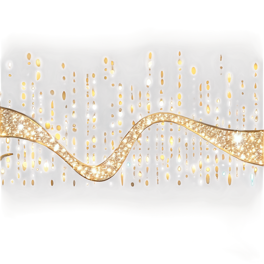 Glitter Decorative Line Png Klg87