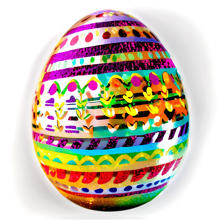 Glitter Easter Egg Png 26