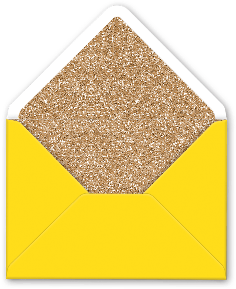 Glitter Envelope Overlay