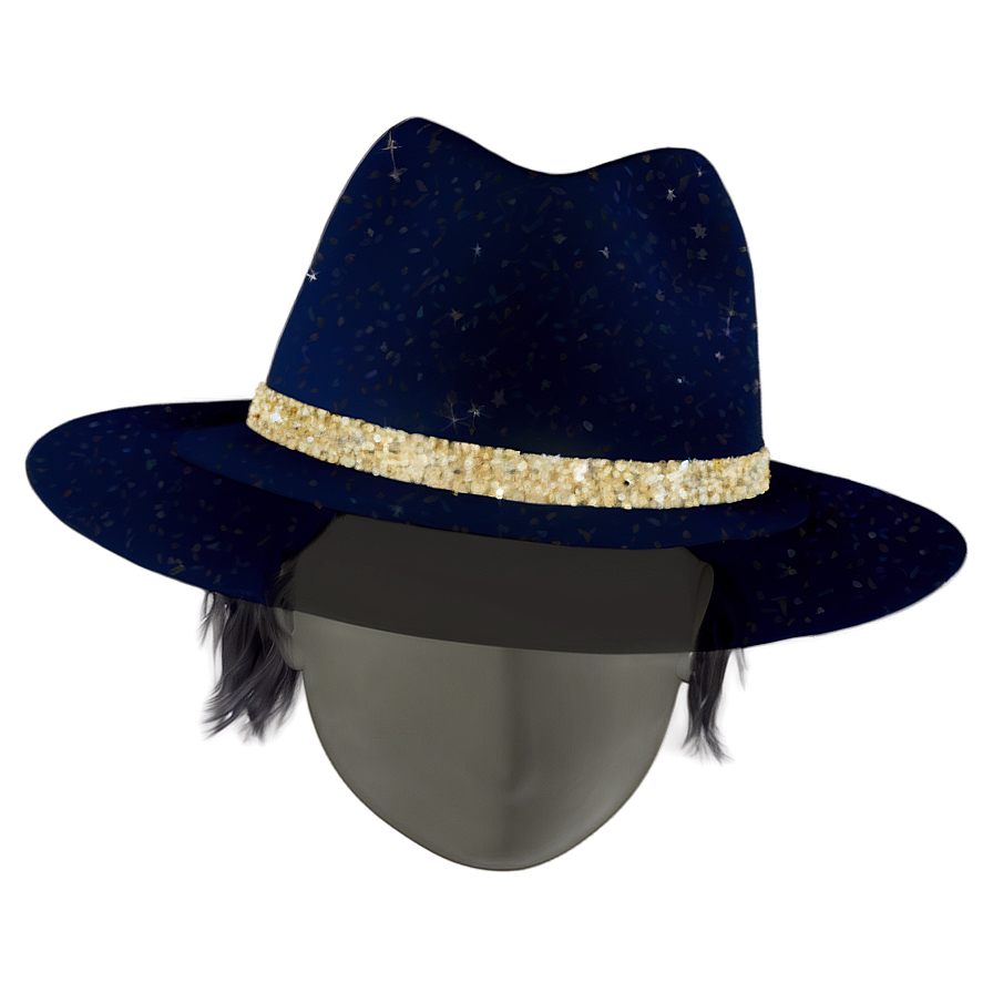 Glitter Fedora Png 05252024