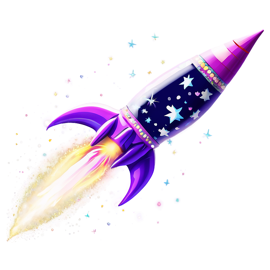 Glitter Firework Rocket Png 06212024