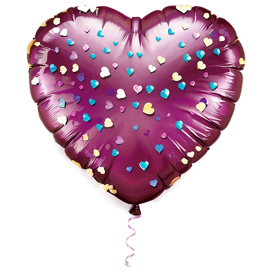 Glitter Heart Balloon Png Tmt6