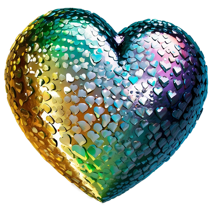 Glitter Heart Clipart Png 06132024