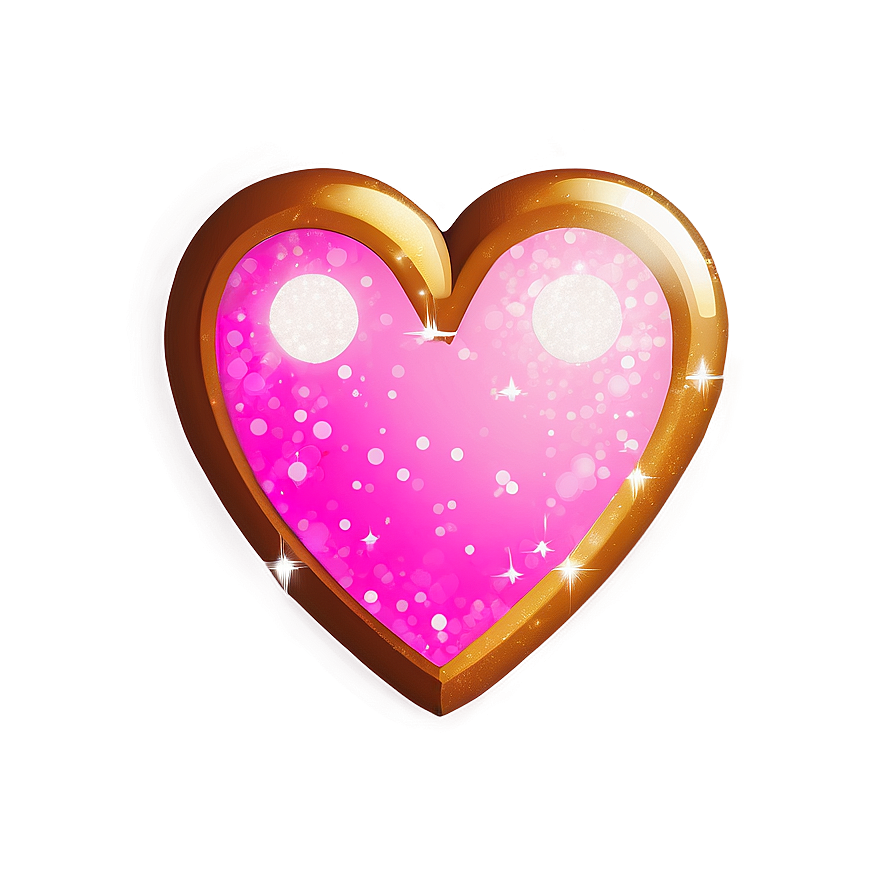 Glitter Heart Emoji Transparent Design 05042024