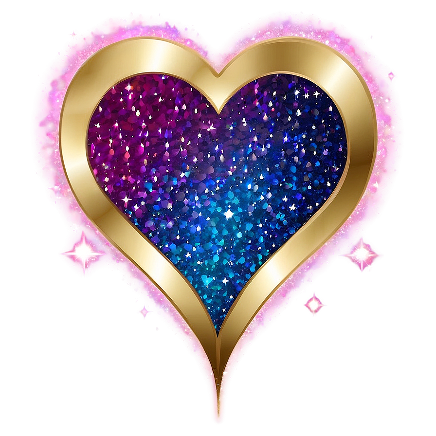 Glitter Heart Galaxy Png 20