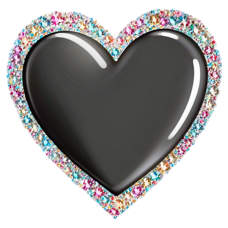 Glitter Heart Graphic Png 06202024