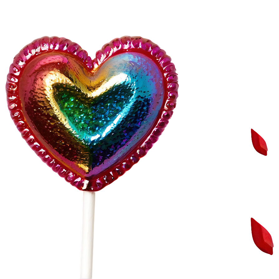 Glitter Heart Lollipop Png Ghx85